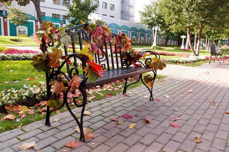Осенняя скамейка